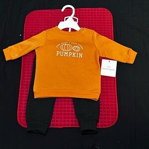 Starting Out Orange and Black Kids Matching Set